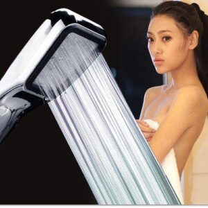Hand Held Super Booster Water Saving Rainfall Shower Head For Bathroom